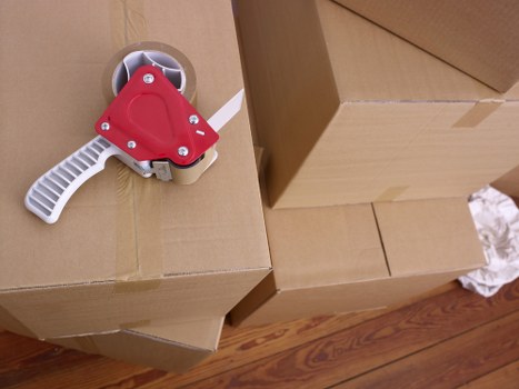Packed moving boxes ready for a Richmond house move