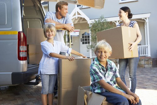 Local Richmond moving service navigating residential streets