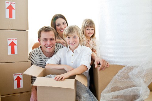 Carefully packed boxes and supplies used by Richmond packing professionals